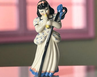 1940s Ceramic Arts Studio Little Bo Peep Figurine - Vintage Nursery Decor