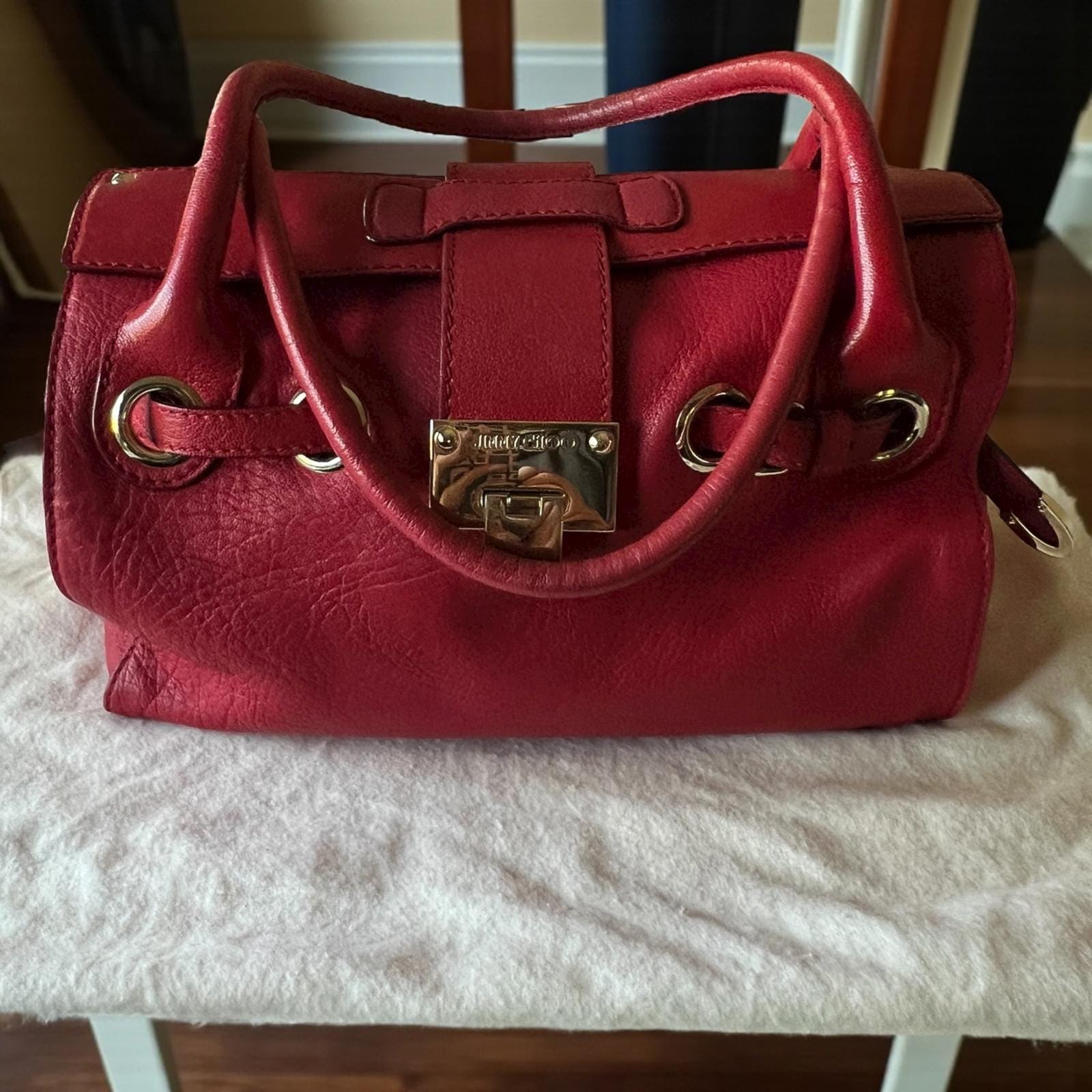 Jimmy Choo 1980’s style with box and dust bags Jimmy Choo vintage collector clutch or crossbody bag  main image 3