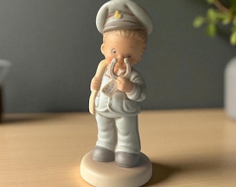 Vintage Enesco Memories of Yesterday Figurine: Bisque Porcelain Collectible with Box