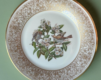 Lenox Collector Plate • Boehm Birds “The Wood Thrush” 1970 Vintage