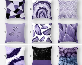 purple pillow cases