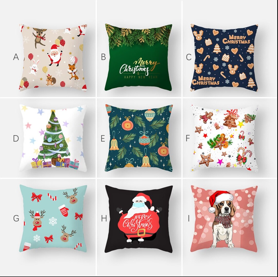 Christmas Green Pillow Cover 16x16 18x18 20x20 24x24丨xmas Etsy