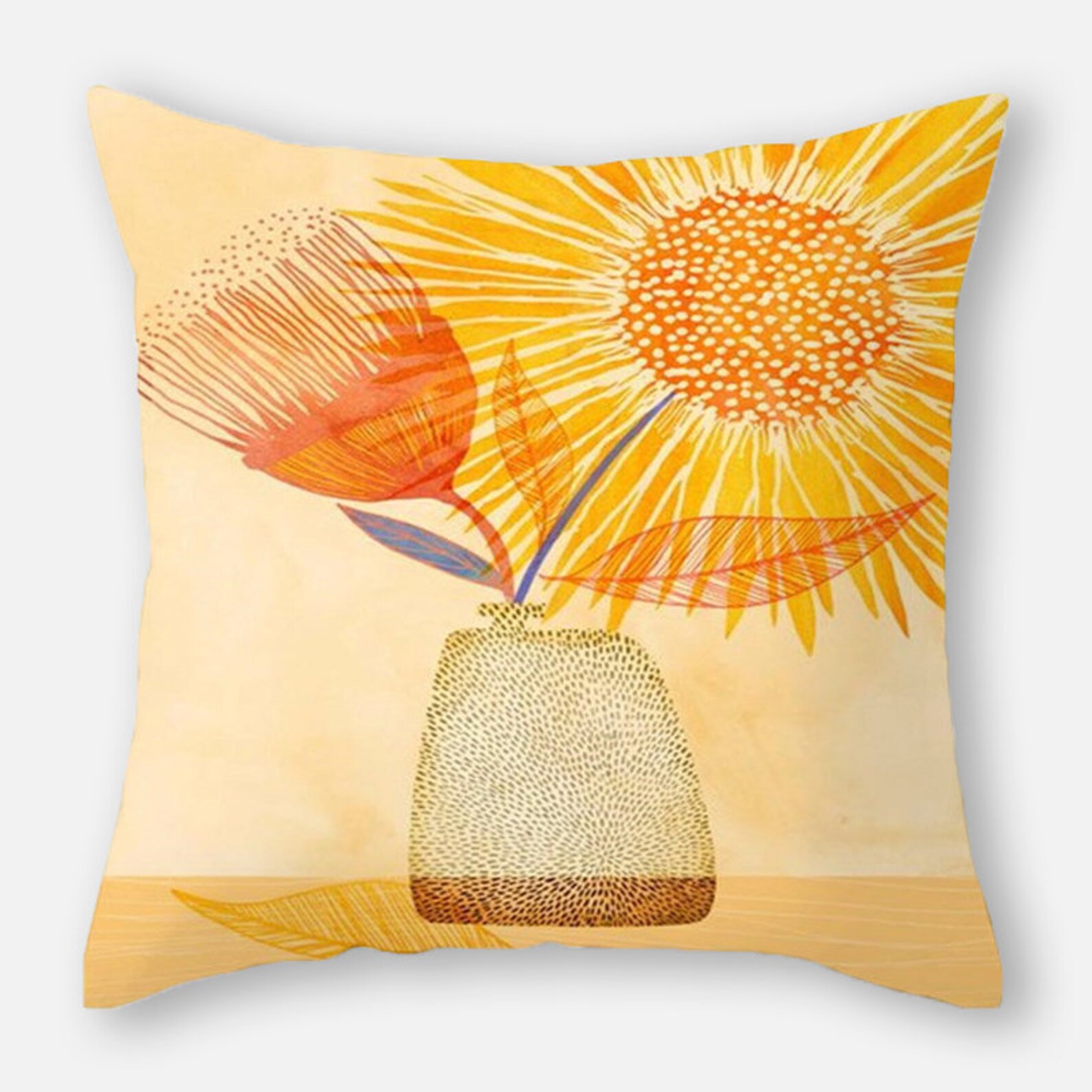 Bright Orange Pillow Covers 16x16 18x18 20x20 24x24 Warm Etsy