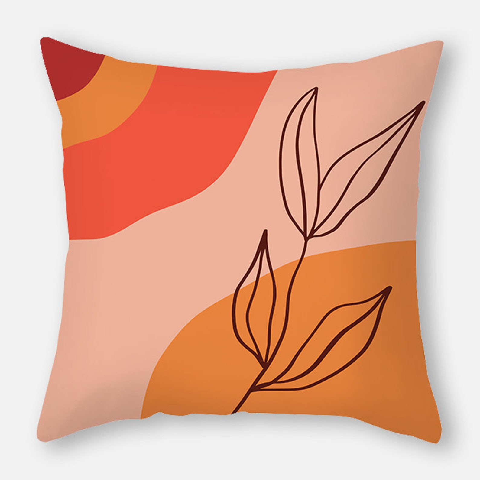 Burnt Orange Pillow Covers 16x16 18x18 20x20 24x24丨abstract Etsy