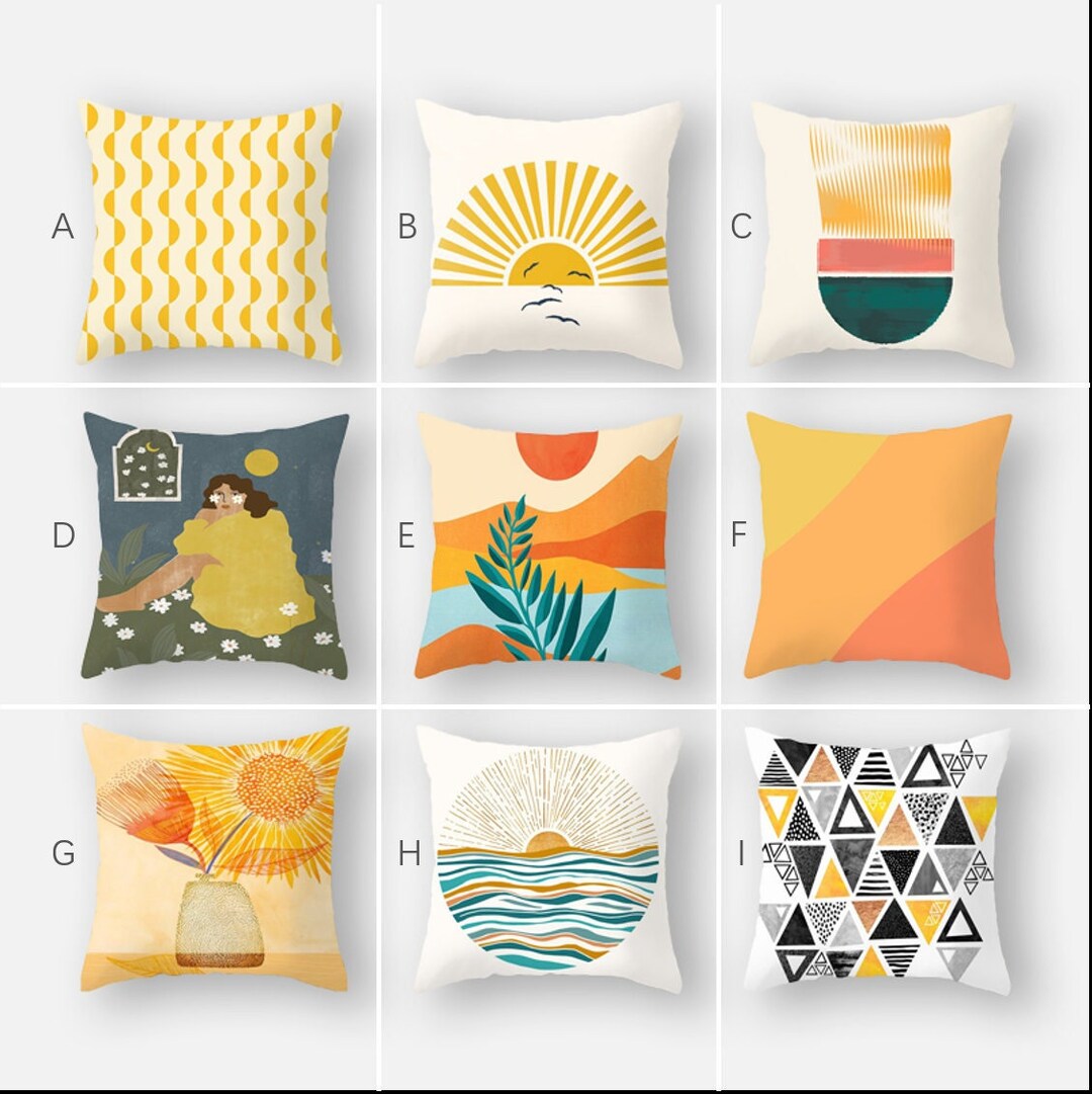 Bright Orange Pillow Covers 16x16 18x18 20x20 24x24 Warm Etsy