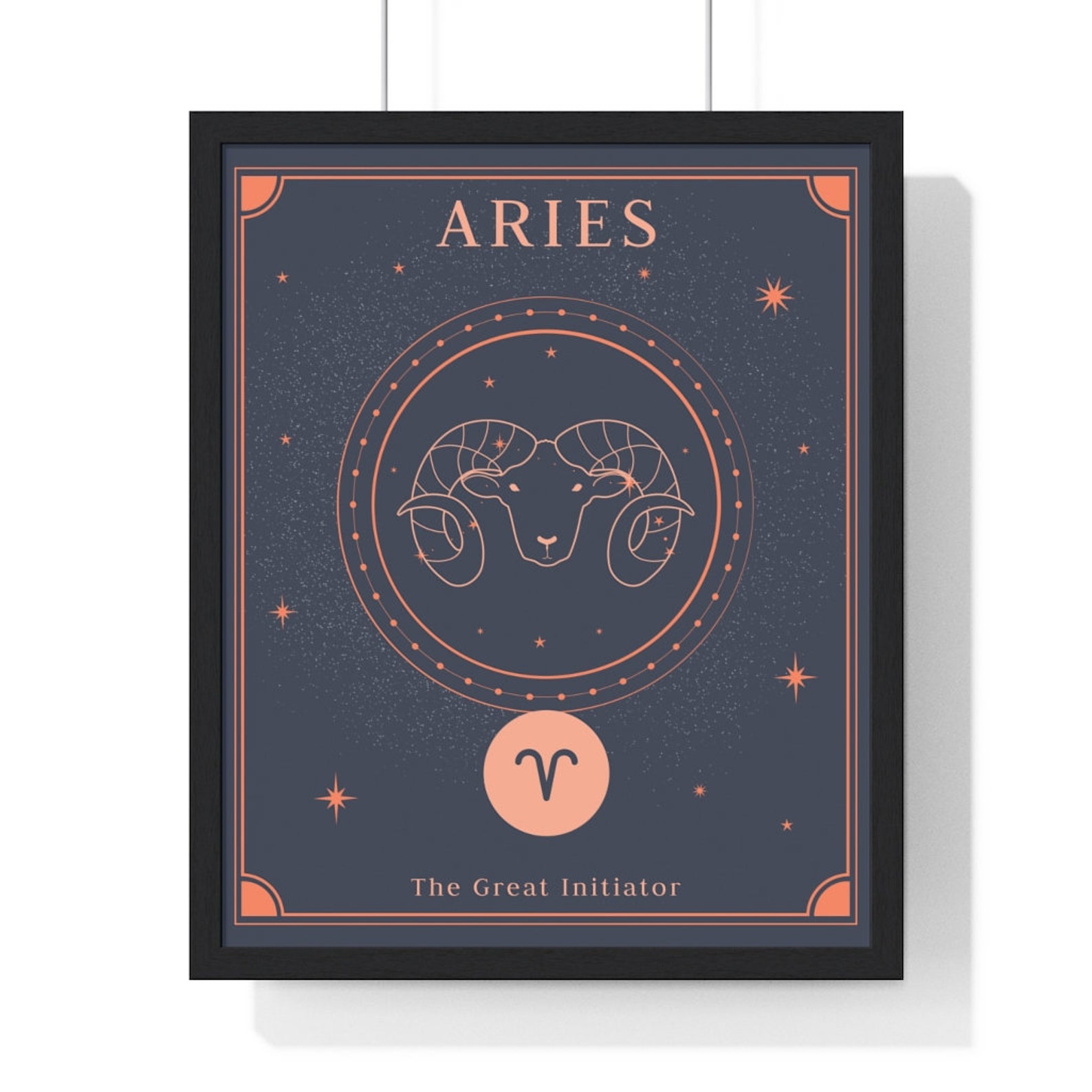 ARIES Star Sign Print Zodiac Sign Wall Art Horoscope Mystical | Etsy