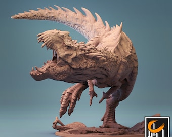T-Rex PredatorRex Huge Beast Miniatuur- Lord of the Print- D&D 5e - Pathfinder - Tafelblad Gaming - RPG