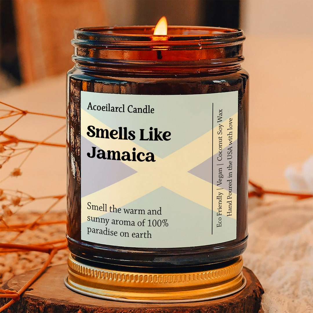 Smells Like Jamaica Coconut Soy Wax Candle, Moving to Jamaica Gift