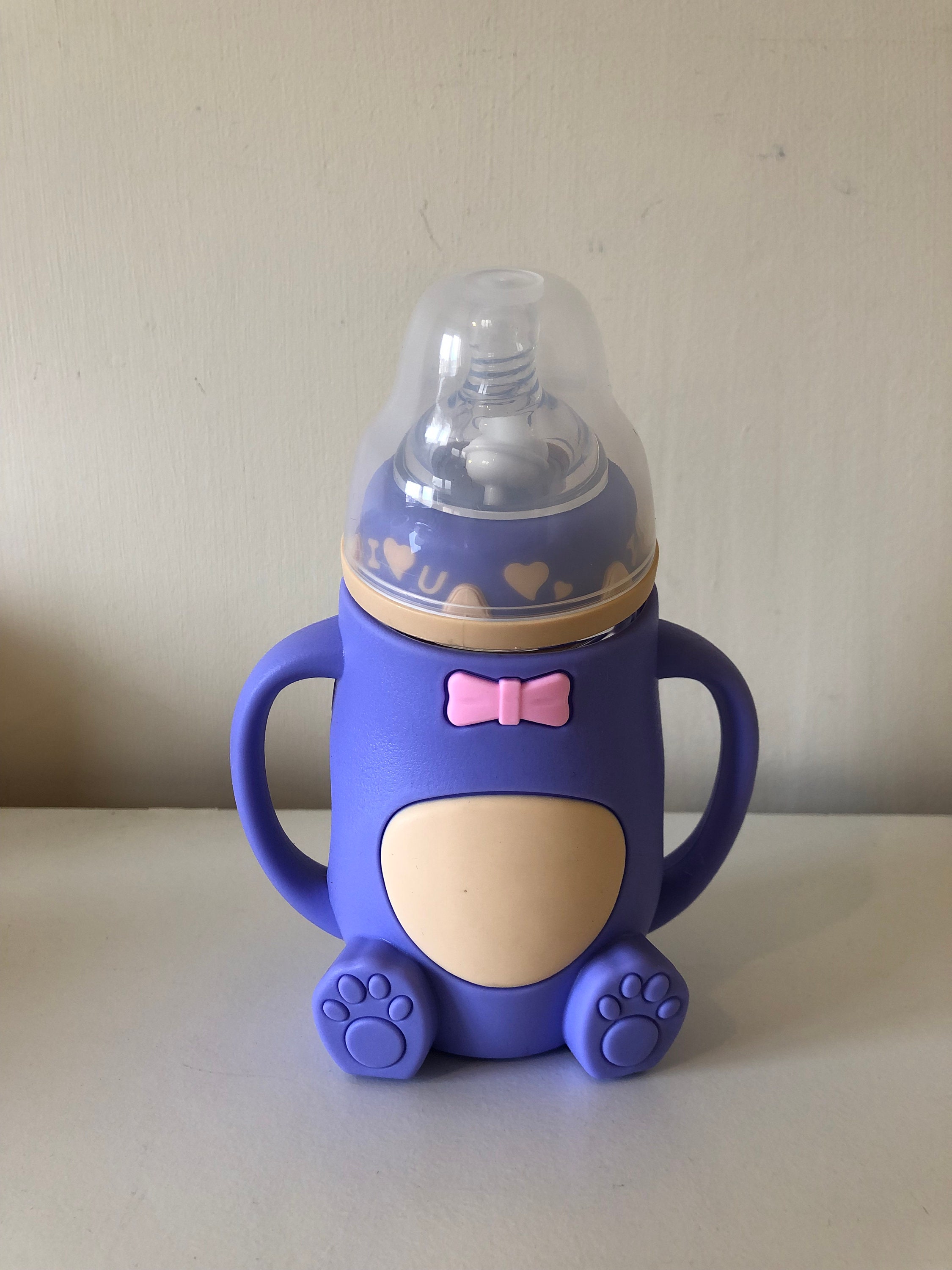 Baby Feeding Bottle Glass 240ml Etsy UK