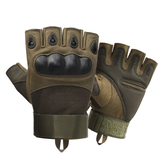 Tactical Half Finger Gloves Army Military Combat Shooting