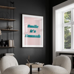 Smile its sunnah print | Islamic typography | Islamic prints | Islamic decor | Islamic wall art | Islamic bright art | Eid gift