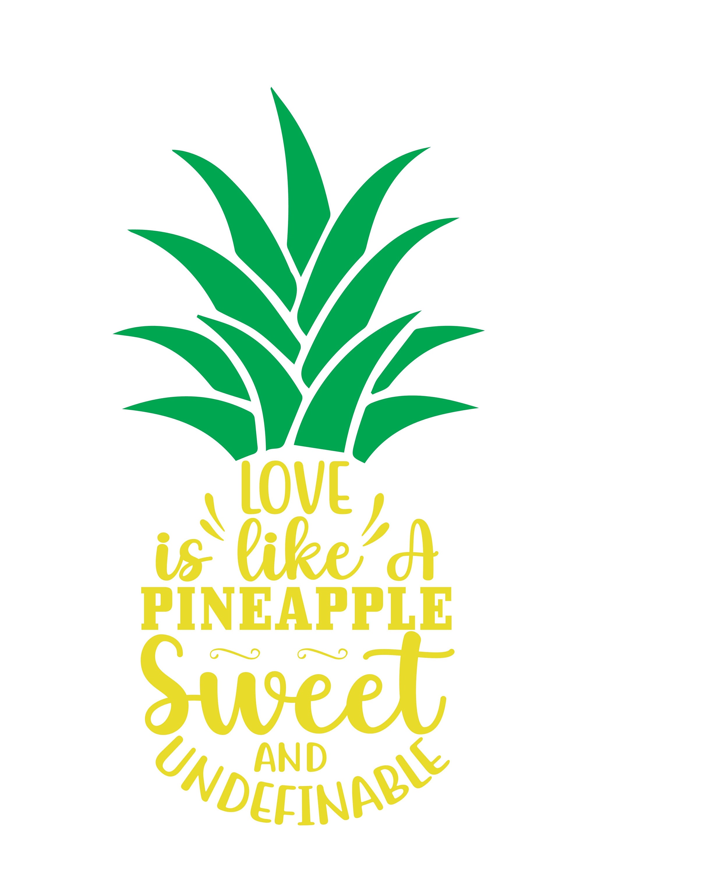 Pineapple Sayings SVG Pineapple Clipart Pineapple Quote Etsy