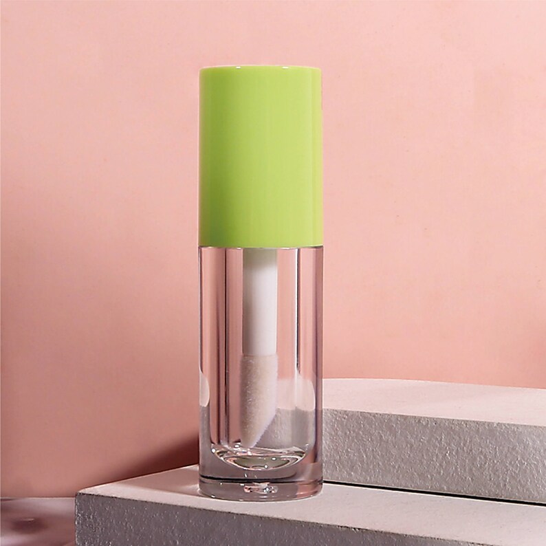 6ml green lip gloss tube