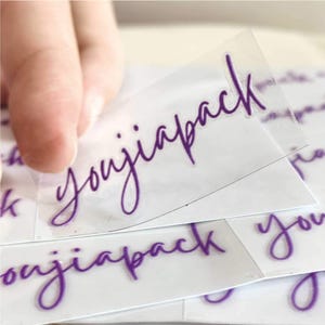Custom Personalized Name Transfer Decals, Waterproof Self-Adhesive Label Stickers 4×2cm (Bottles Excluded)