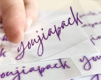 Custom Personalized Name Transfer Decals, Waterproof Self-Adhesive Label Stickers 4×2cm (Bottles Excluded)