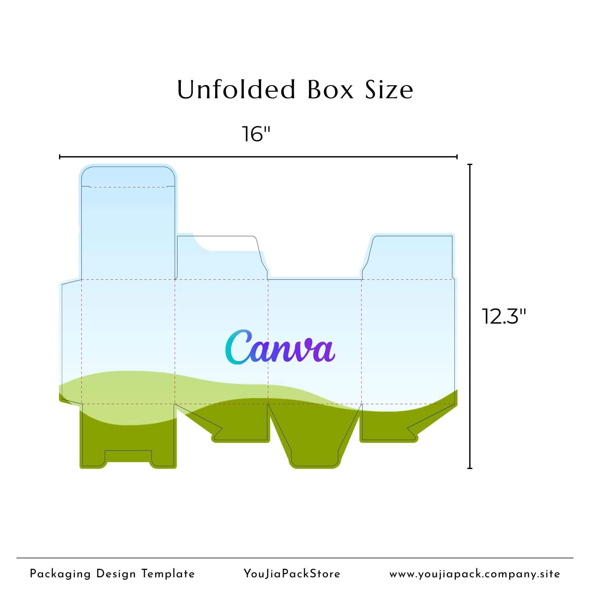 Custom Cards Box Template: 3.75"x3.75"x5" (digital Download) - Etsy