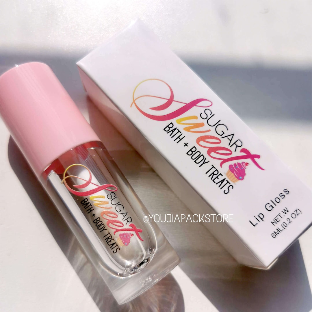 Pink 6ml Big Brush Lip Gloss Tubes and Boxes With Logo Etsy