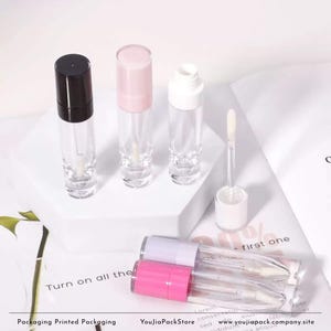 Lip Gloss Tubes (6ml) with Boxes, Add Logo
