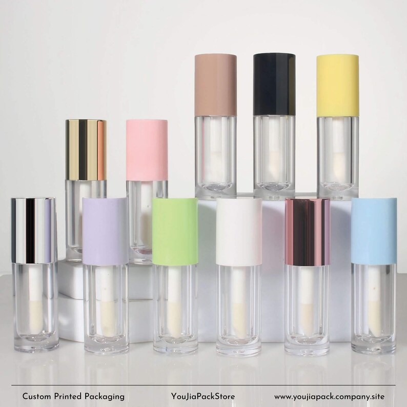 50pack 6ml Empty Lip Gloss Tube with Custom Logo & Box Packaging Wholesale image 2