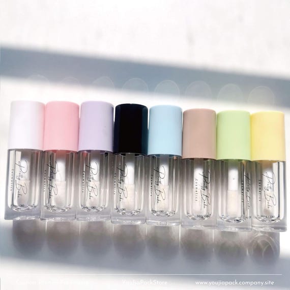 50pack 6ml Empty Lip Gloss Tube with Custom Logo & Box Packaging Wholesale
