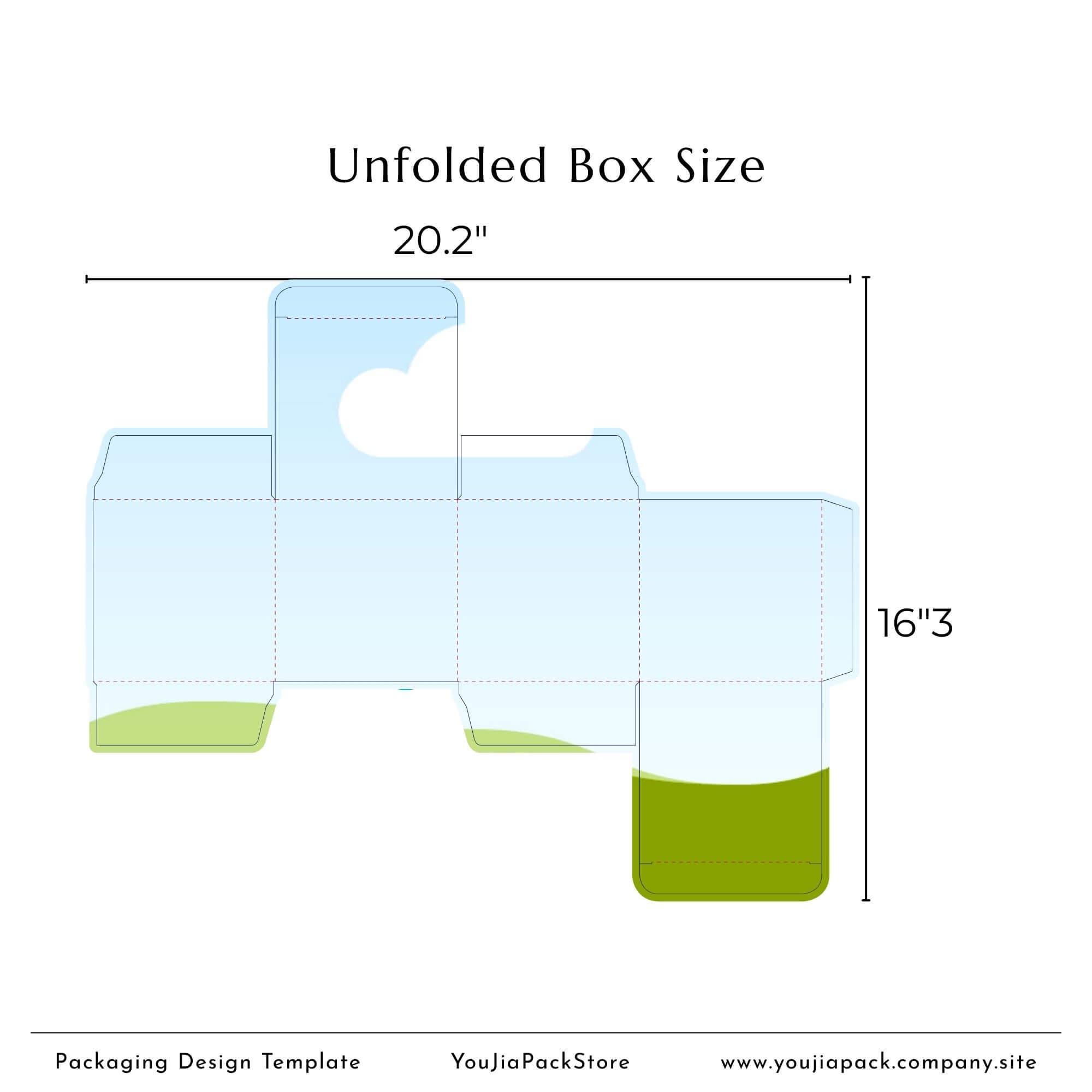 Subect Box Template Editable Product Box Template: 4.75x4.75x4.75