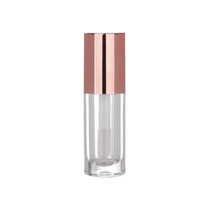 50pack 6ml Empty Lip Gloss Tube with Custom Logo & Box Packaging Wholesale Metallic Rose Gold