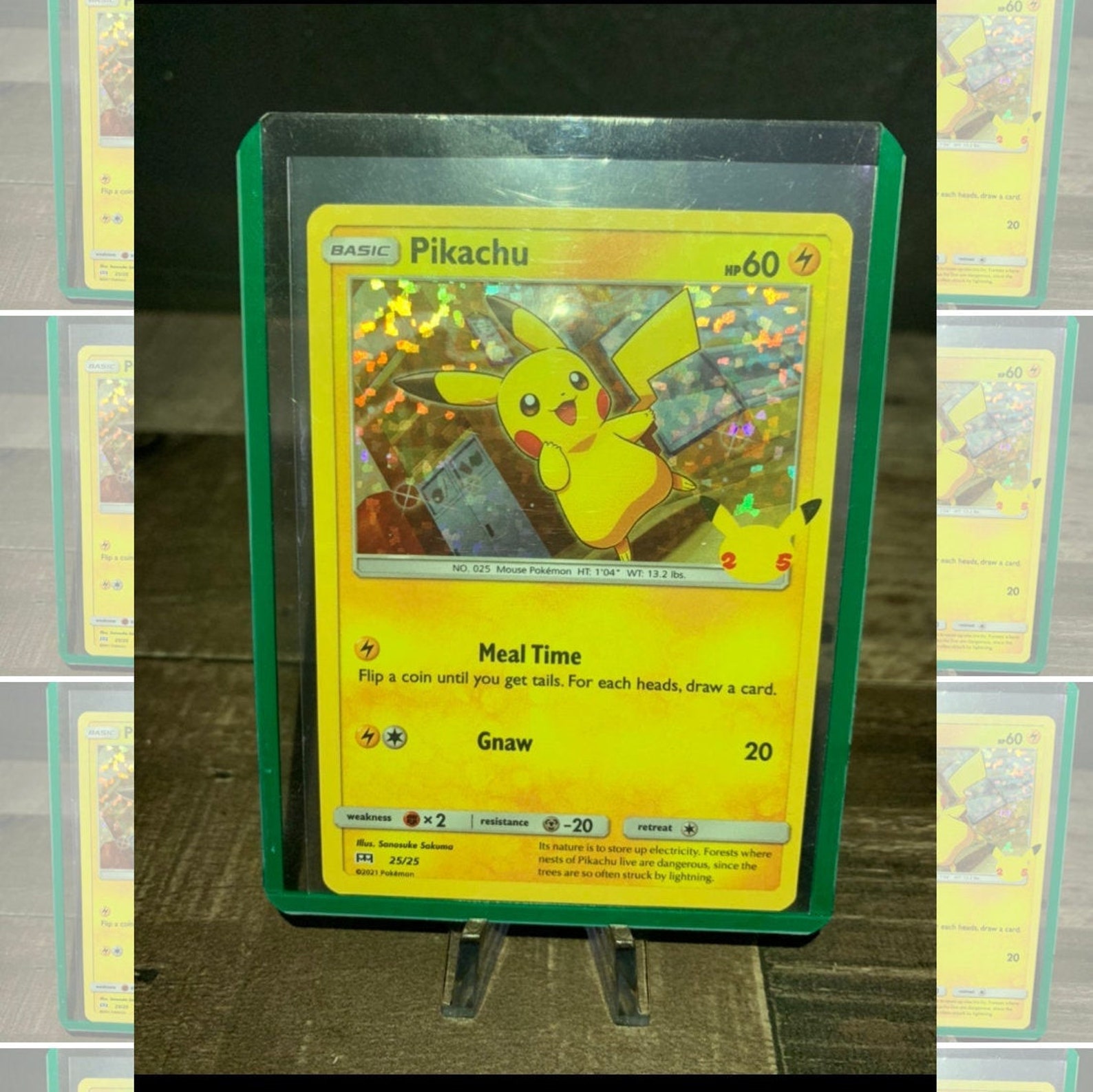 Pikachu 25/25 25th Anniversary McDonalds Promo Pokémon Card 20 Etsy