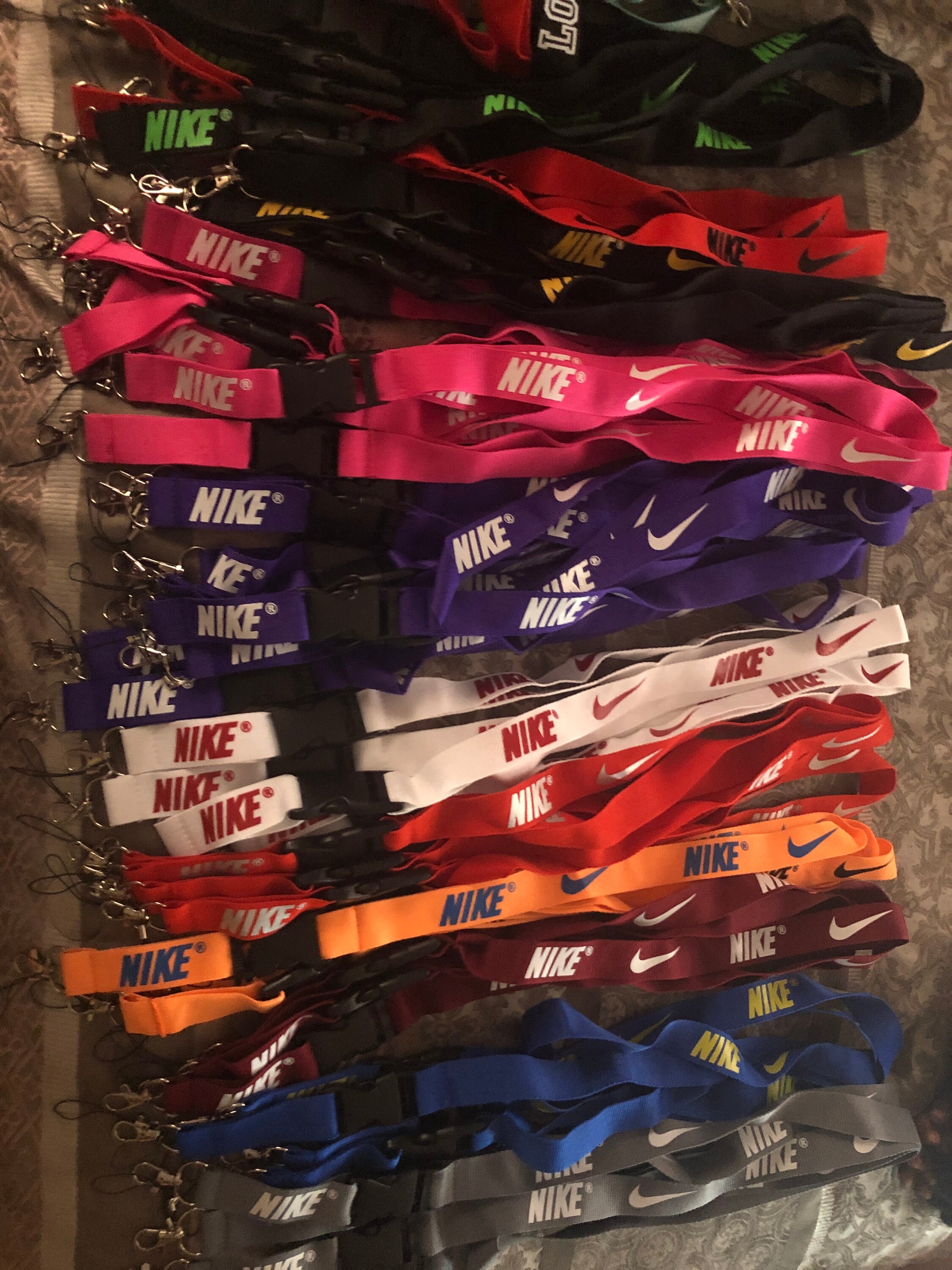 nike keychain pink