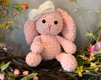 Mini Bunny. Easter gift. Handmade. Crochet. Amigurumi. Kids Toy.