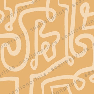 Mustard Doodles Dollhouse Wallpaper Download