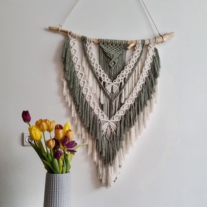 Handgemachte Makramee Wandbehang, Boho Dekoration, Wandteppich