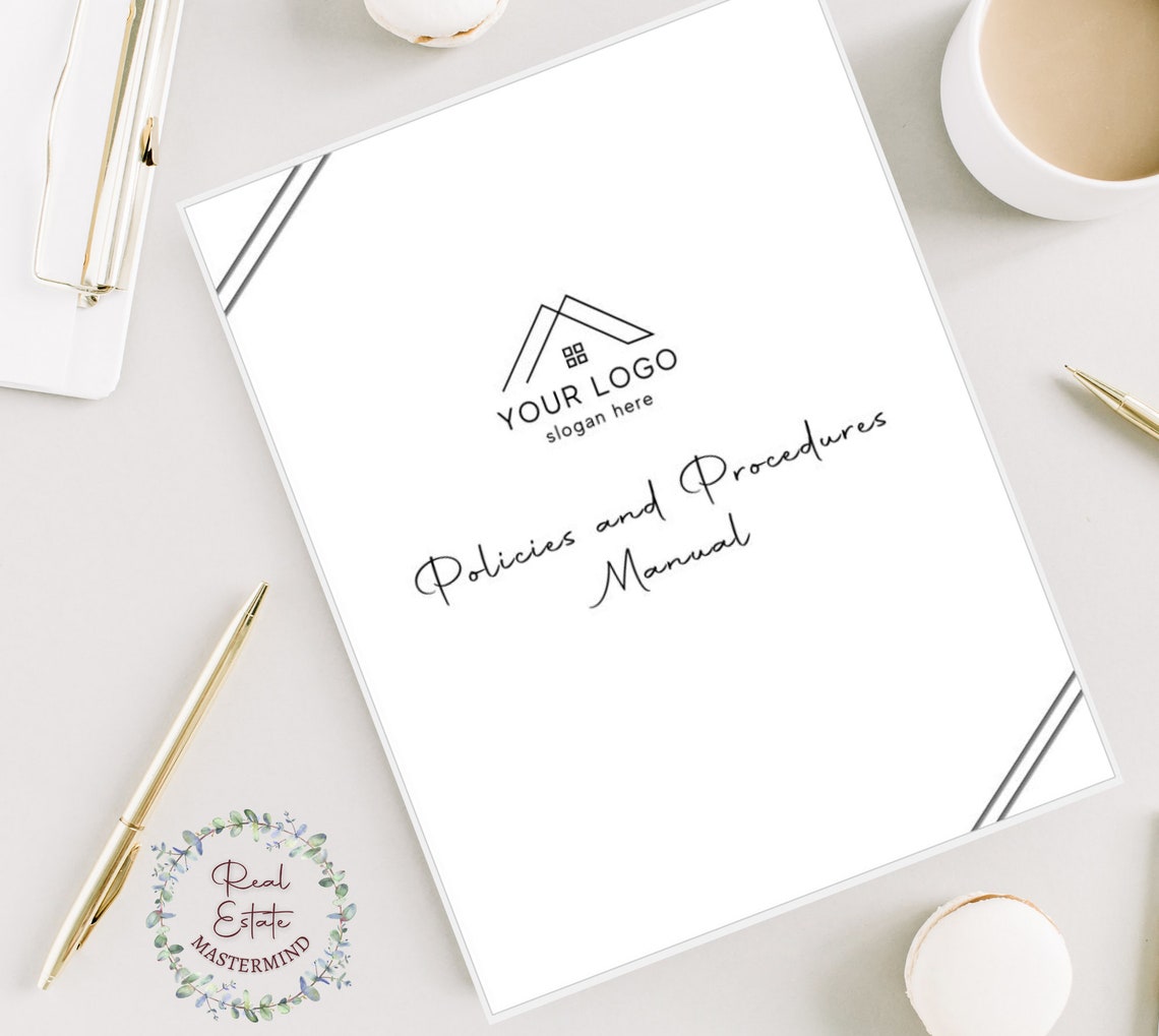 Policies and Procedures Manual Real Estate Real Estate Etsy