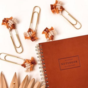 Macrame Bookmark | Planner & Bullet Journal Accessories | Jumbo Paper Clip