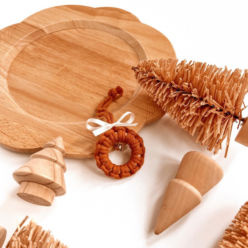 Macrame Bell Wreath Christmas Tree Ornament Jingle Bells & Bows Boho