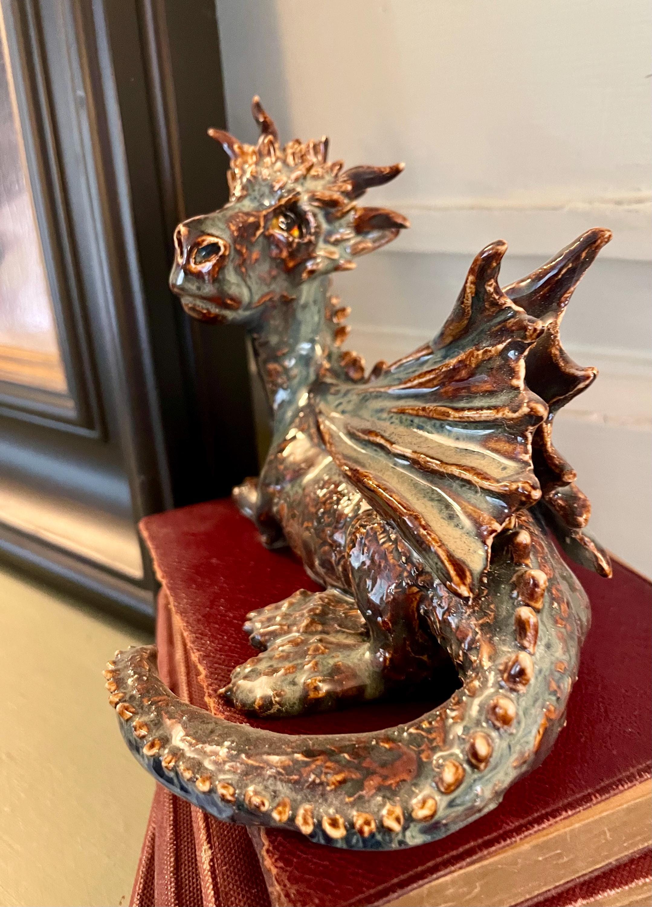 Ceramic Dragon, Handmade Ceramic Dragon, Pottery Dragon