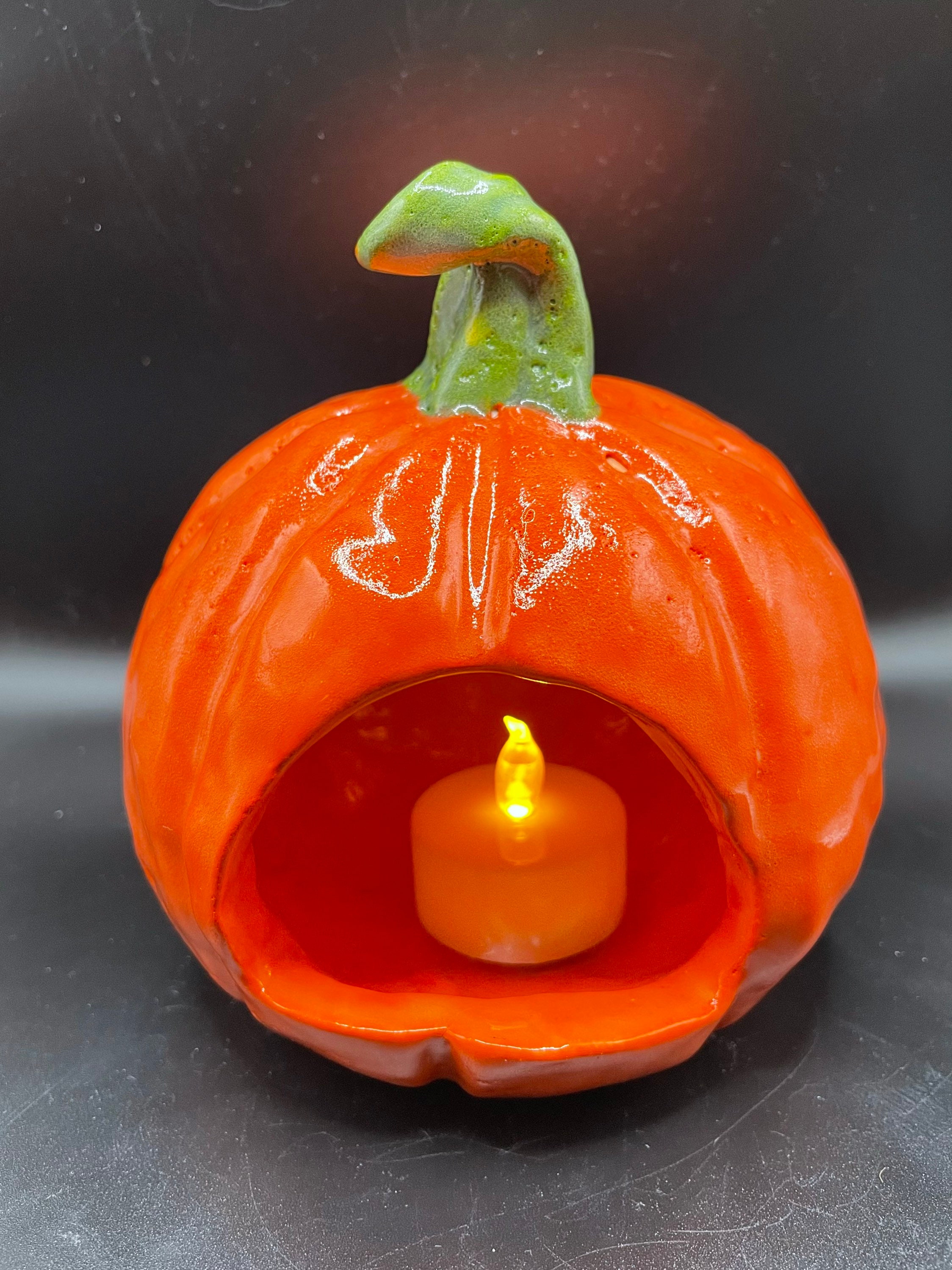 Jack O'lantern Tealight Holder Halloween Lantern Etsy