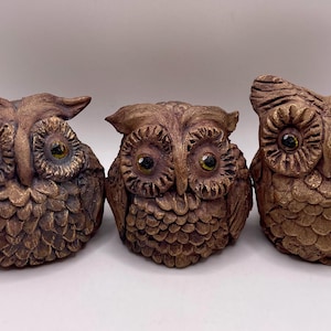 Handmade Ceramic Owl, ceramic bird, handmade, unusual gift, pottery owl, pottery bird gift, owl gift, handmade pottery owl, owl ornament