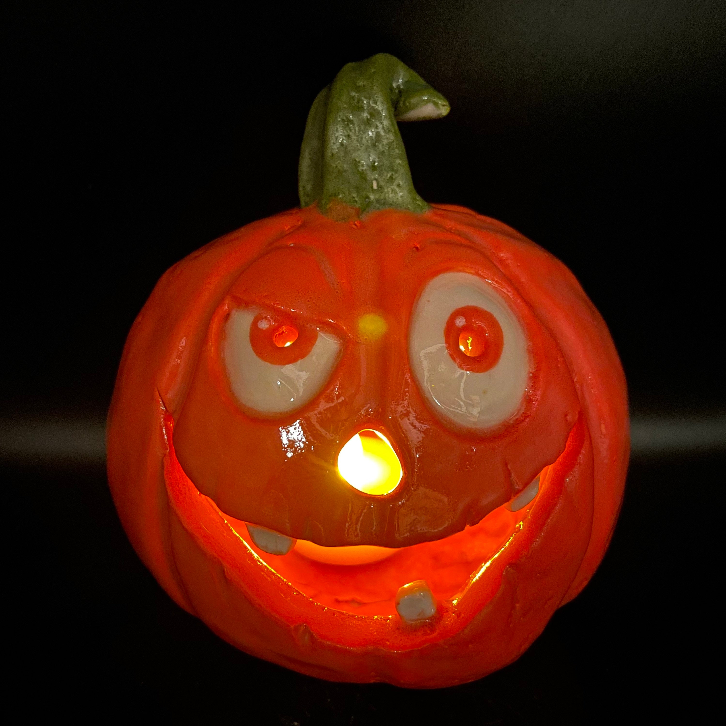 Jack O'lantern Tealight Holder Halloween Lantern Etsy