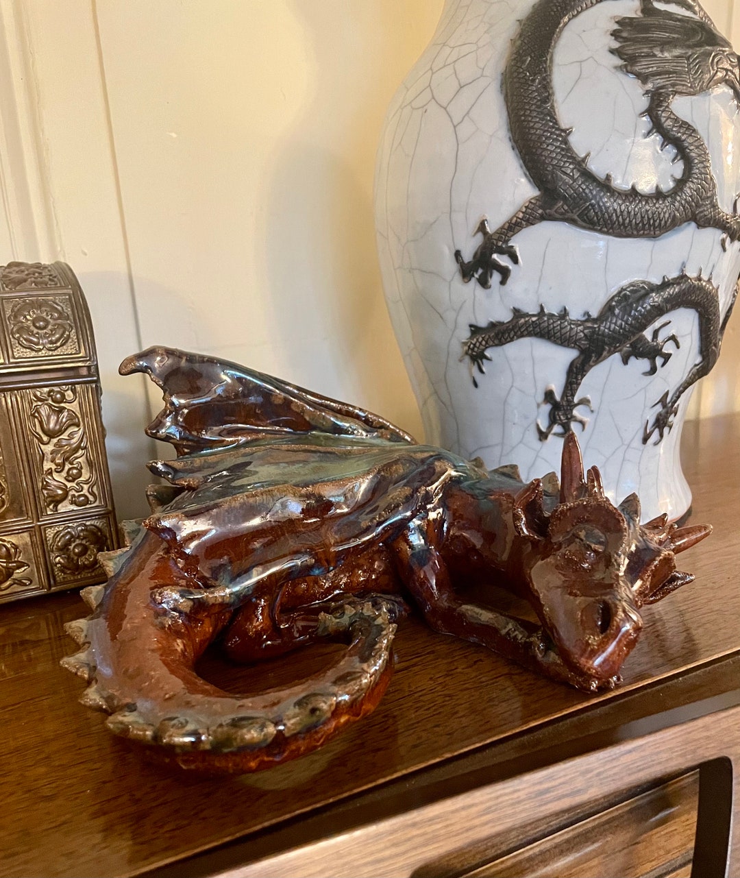 Ceramic Dragon, Handmade Ceramic Dragon, Pottery Dragon, Dragon