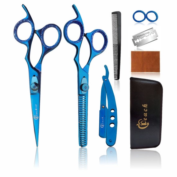 8 PCS Hair Cutting Scissors Kit, Professional Barber Shears Set