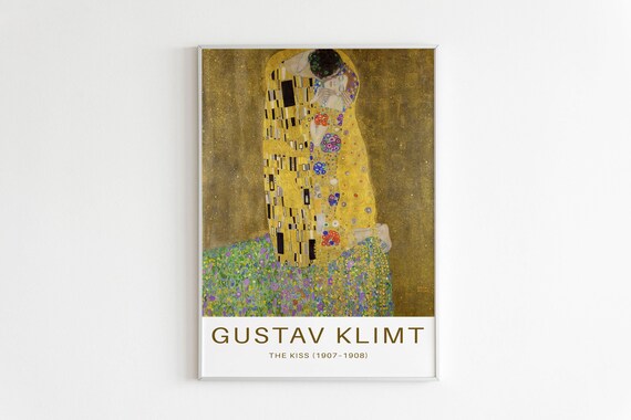 Klimt Art Print Gustav Klimt Poster Digital Download The Kiss Gustav ...