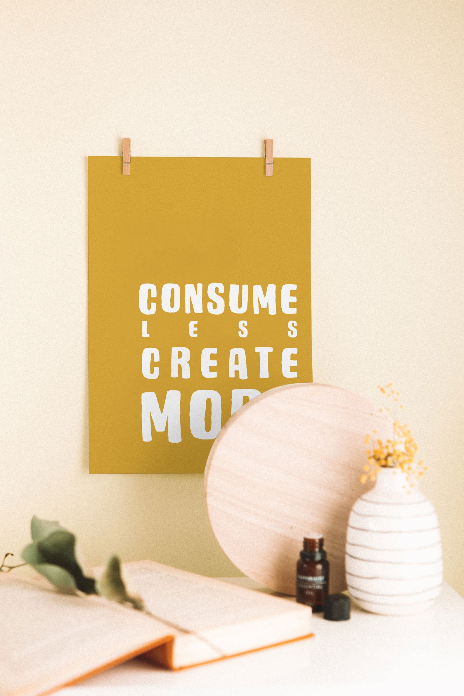 Consume Less Create More Wall Art Printable Create More print Etsy