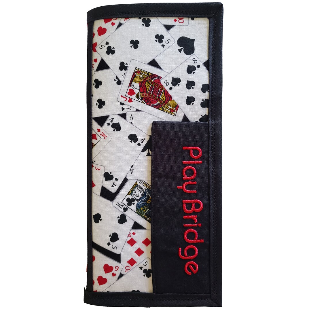 Cards on Black Bridge Convention Card Holder Etsy