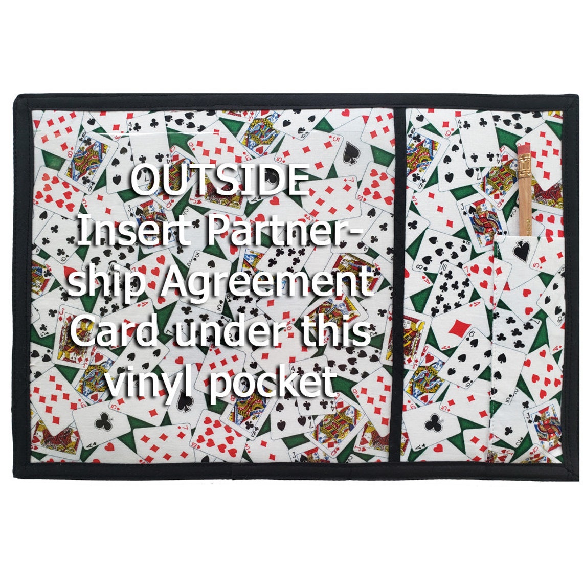 Duplicate Bridge Convention Card Holder Cards On Green Etsy