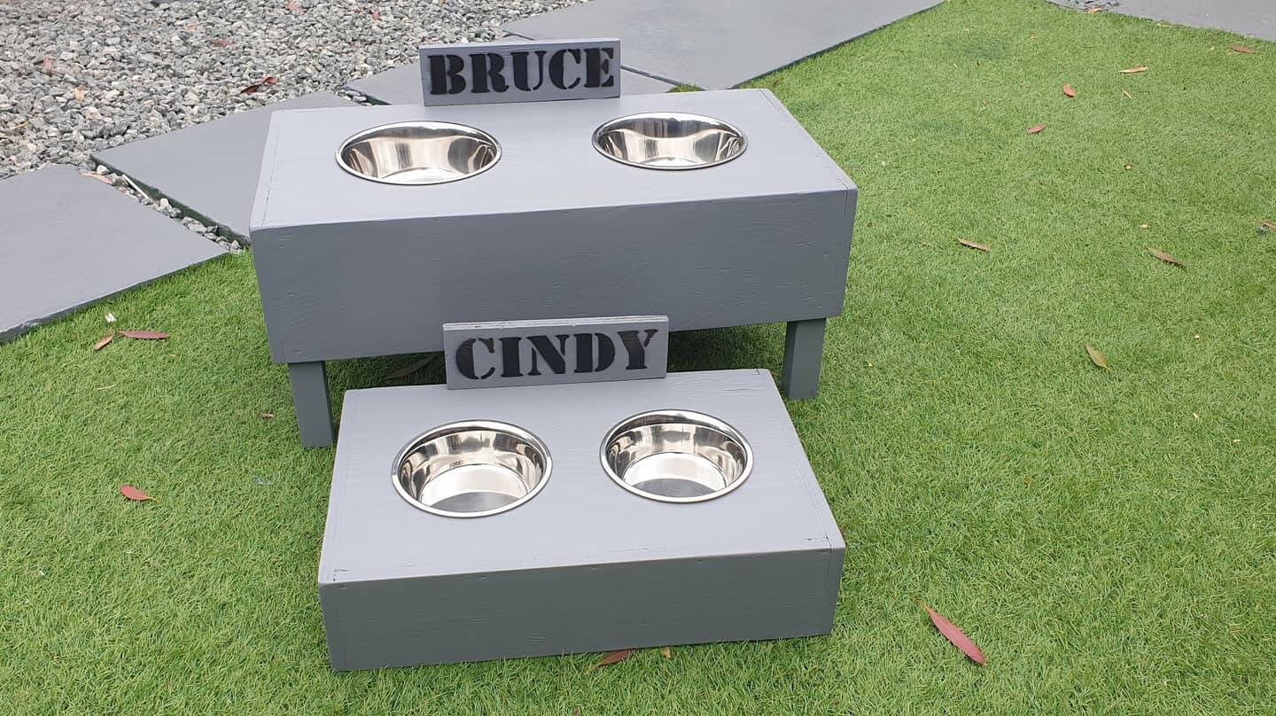 Pet bowl holder / pet feeding station / pet gifts / dog bowl Etsy