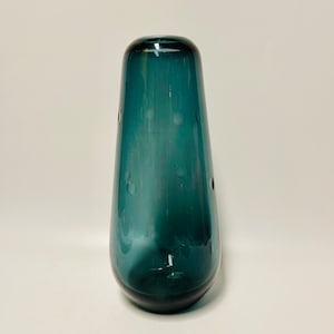 Vintage WMF Turmalin Bodenvase mit Schliff Wilhelm Wagenfeld 1950er H=39 cm 3 kg