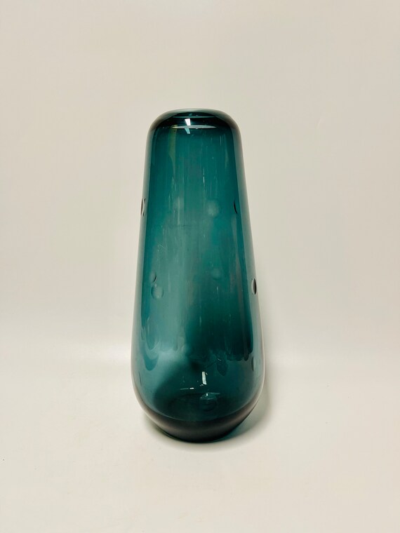 Vintage WMF Turmalin Bodenvase Mit Schliff Wilhelm Wagenfeld