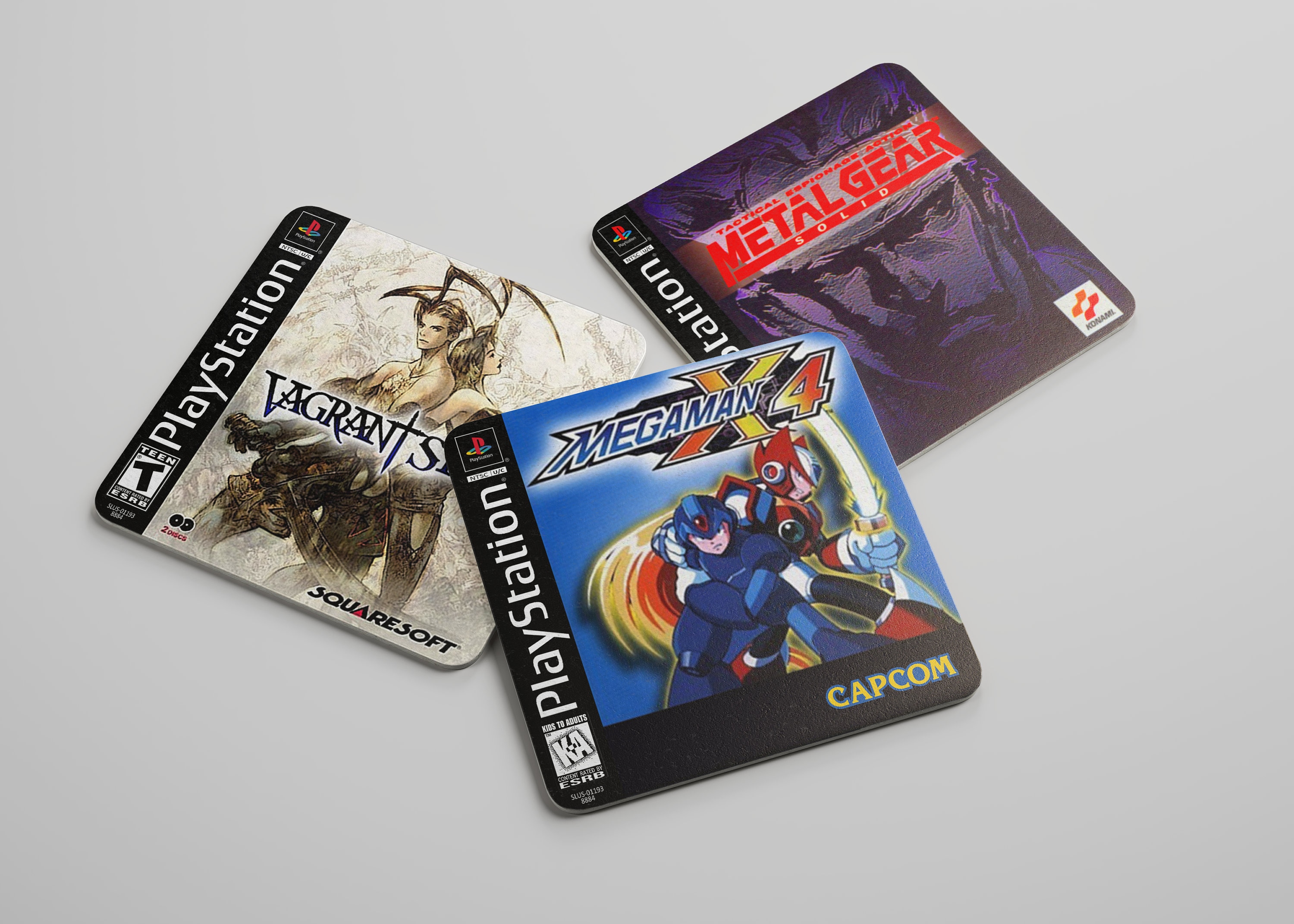 Arcade Videogame Drink Coasters Marvel Vs. Capcom Arcade Set 