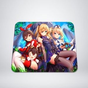 Custom Traditional Mouse Pad Anime, Video Games, Anything you want Great for Gifts Genshin Impact