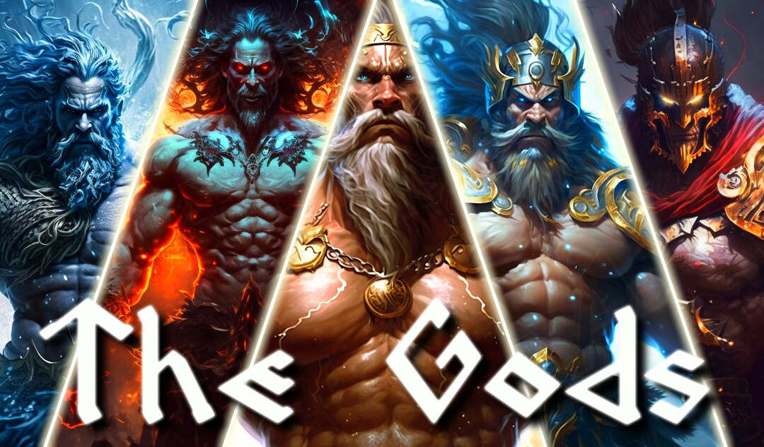 The Greek Gods Playmat/desk Mat/keyboard Mat/oversized Mousepad Etsy